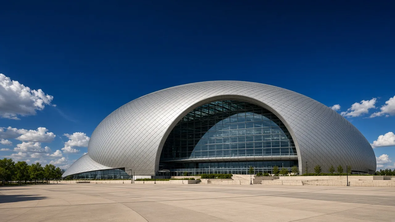 The outside of AT&T Stadium in Arlington, Texas
